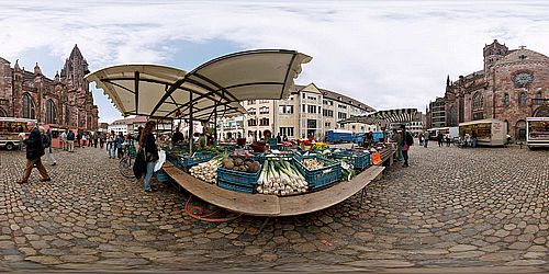 Der "Bauernmarkt" - <i>The farmers market</i>